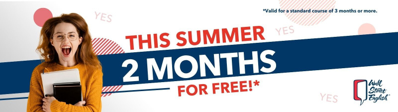 2 months of additional courses for free - Wall Street English